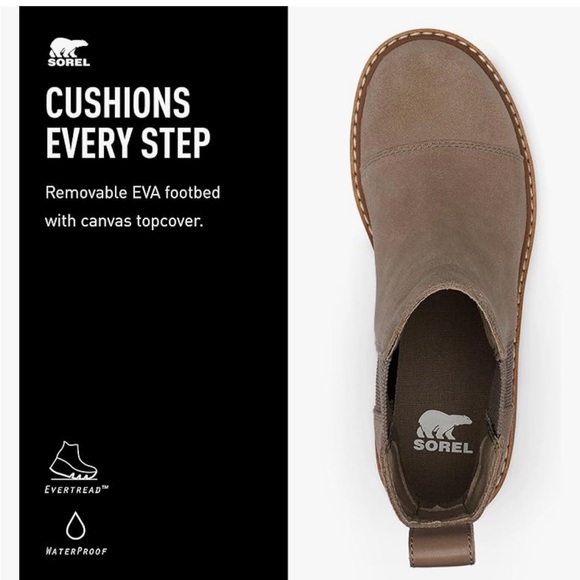 Sorel Women’s Joan Now Chelsea Boot NWOB
Omega Taupe/Gum II - Picture 2 of 13